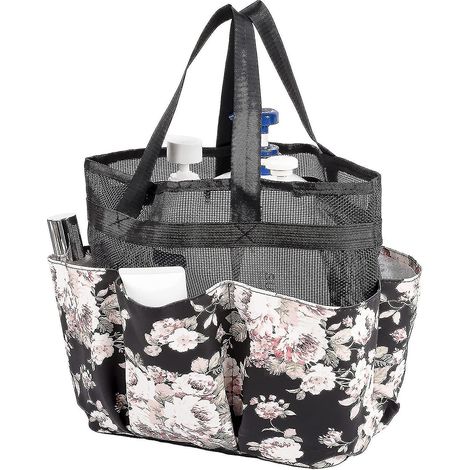 Korb für Reinigungsmittel, große Duschtasche mit Griff, schnelltrocknender Aufbewahrungsbeutel aus Netzgewebe.