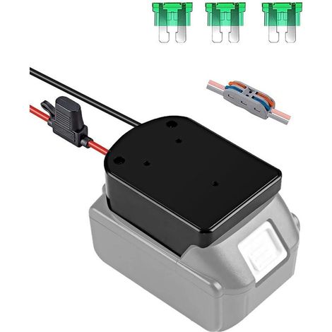 18V-Akkuadapter für Makita 18V-Akkus mit 14 AWG-Kabel, Akkukonverter, Spielzeug-Upgrade, ABS-Modifikation, kompatibel mit MAKITA BL1815 BL1830 BL1840 BL1850