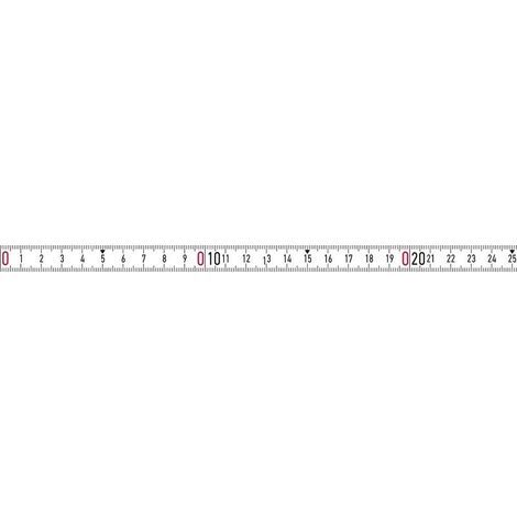 Cinta métrica bmi 357004001lnr-sk acero autoadhesiva 1 m