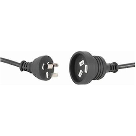 Compatible avec une rallonge électrique standard noire, à bride de prise, 240 V 10 A 5 mètres (1/5)