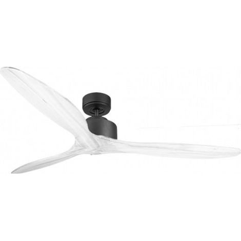Modulo de KlassFan - Super destratificateur et ventilateur DC 166 cm Gris basalte pales bois blanc sans Lumière  30 à 60 m² (1/3)