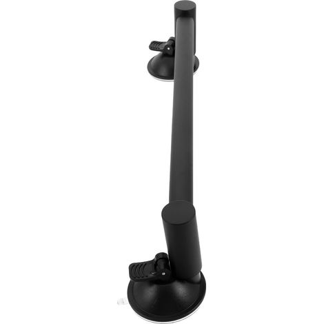 Barre porte-serviettes  65 cm (25,6 pouces), noire, pour salle de bain (1/5)