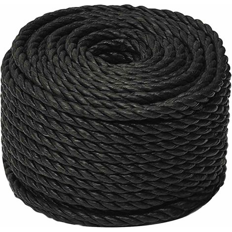Maison Exclusive - Arbeitsseil Schwarz 10 mm 500 m Polypropylen