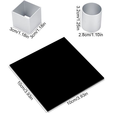 3D-Metallwürfel-Kuchenform, dreischichtig, drehbar, für Mousse-Kuchen und Desserts, Backform (1/5)