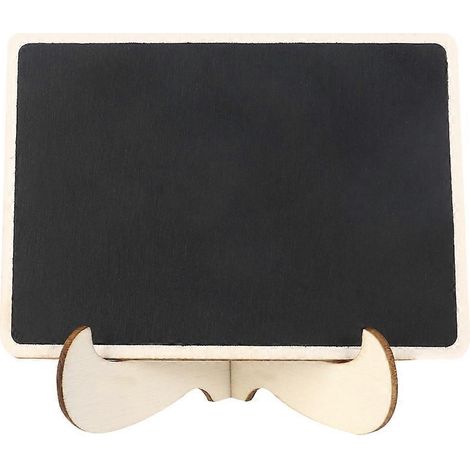 Mini chevalet tableau noir en bois avec support, panneau d'affichage miniature pour étiquettes de table de mariage