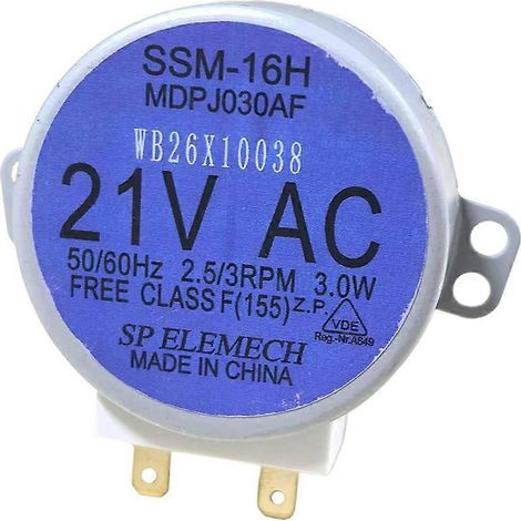 Pièce de rechange pour moteur de plateau tournant de micro-ondes WB26X10038 compatible avec les moteurs de plateau tournant de micro-ondes GE (1/5)