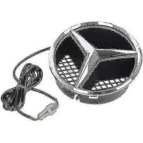 Calandre avant Mercedes-Benz chromée 3 étoiles 18,5 cm avec logo LED - Compatible ABE ML CLS R GLK