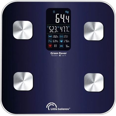 Báscula de baño Little Balance Cardio X4 ITO USB-R conectada AZUL (1/5)