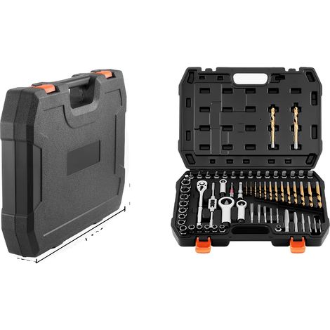 Juego de extractores de tornillos, extractores de varios estilos, estuche de almacenamiento resistente, 62 piezas. (1/2)