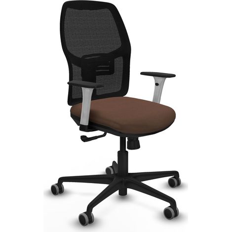 Chaise piqueras y crespo Alfera blanc mousse nylon roues (1/2)