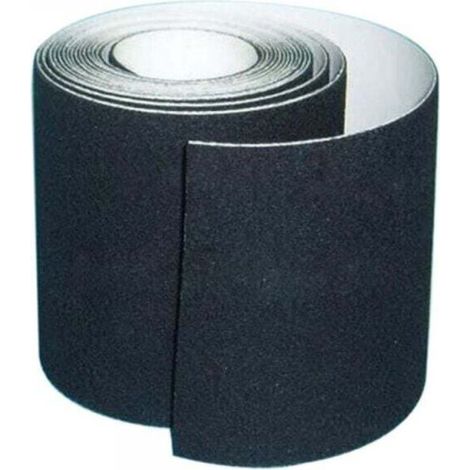 Selbstklebendes, rutschfestes Treppenschutzband für den Innen- und Außenbereich, 10 cm x 5 m, Schwarz