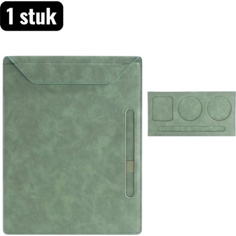 pièce - Chemises à écrire - Articles de bureau - Ensemble Presse-papiers A4 et A5 - Carte magnétique - Planche à écrire et Carte Look Cuir - Accessoires Professionnel Réunion et Dessin - Vert (1/5)