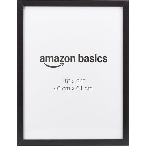 Cadre Photo/Poster Rectangulaire en Bois, 46cm x 61cm, Noir (1/5)