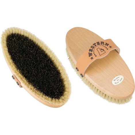 Brosse avec manche en tissu western