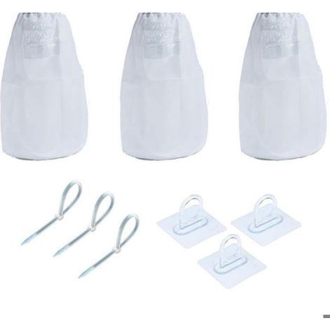 Filtre À Peluches - Sac Filtrant En Nylon Pour Évacuation Sèche-Linge - Pour Appareils Électriques Sans Évacuation Extérieure - Lot De 3 (1/5)