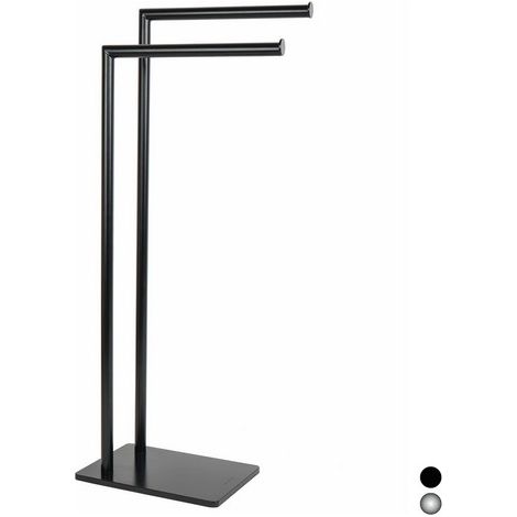 PIANTANA PORTA ASCIUGAMANI MOD. ZERO METAFORM Nero cm 18 x h. 78 x 33