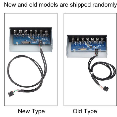 Boîtier Hub USB 7 Ports USB2.0 Transmission Données Sans Perte Panneau de Contrôle (1/5)