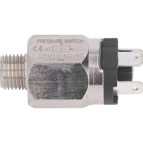Interrupteur de pression pneumatique réglable à membrane, acier inoxydable et caoutchouc, contacteur manométrique pour pompe (1/5)