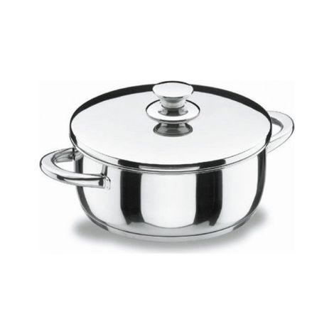 Cacerola Vitrocor de acero inoxidable con tapa - 24 cm - 3,5 l