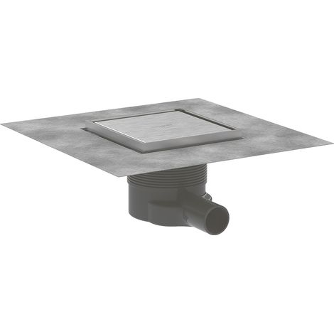 Hansgrohe RainDrain Brilliance - Desagüe de suelo, 15x15 cm, acero inoxidable cepillado 56251800