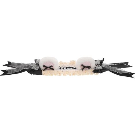 Fascia per capelli Lolita con orecchie da orsetto, da donna (1/5)