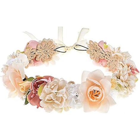 Brautschmuck, Blumenstirnband, Krone, Blumengirlande, Hochzeitsgesellschaft