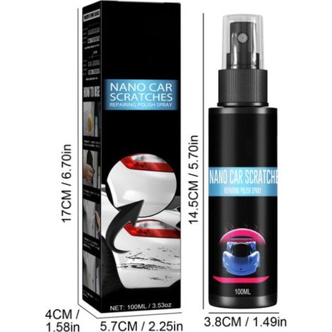 Nettoyant rayures voiture – Polish réparateur micro-rayures et tourbillons, restauration peinture auto, solvant anti-rayure, remise en état carrosserie, kit entretien véhicule (1/5)