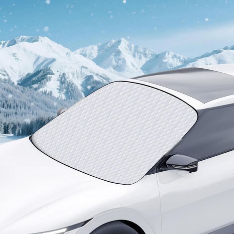 Bâche pare-brise voiture hiver/été, protection antigel et solaire, pliable (1/5)