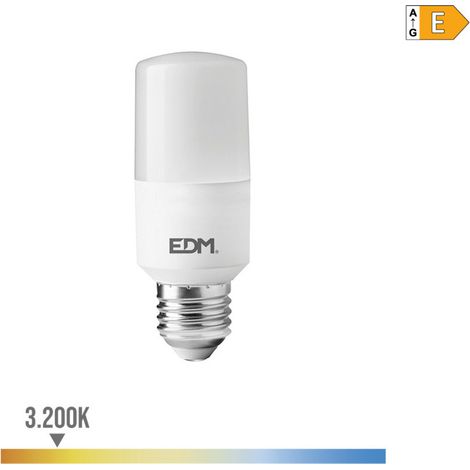 Ampoule LED Tubulaire EDM E27 10W 1100lm 3200K Lumière Chaude Ø4x10,7cm (1/3)