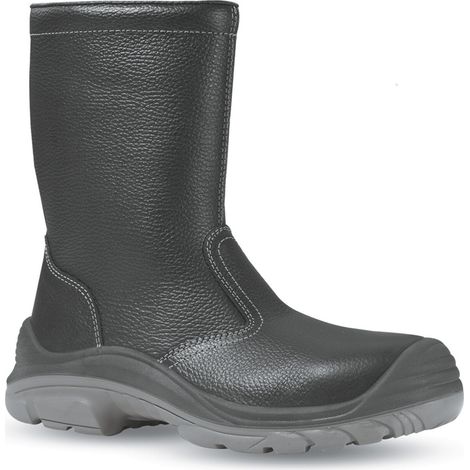 UPower Winterstiefel EN 20345 S3 CI SRC Siberian Gr.43 Leder Webpelzfutter schwarz