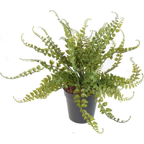Fougère des forêts H38cm artificielle plast D40cm extérieur en piquet