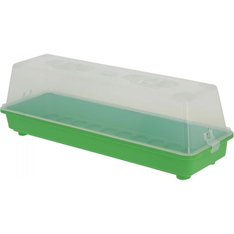 Mini serre non chauffante en plastique rigide 58 x 19 x 19 cm (1/4)
