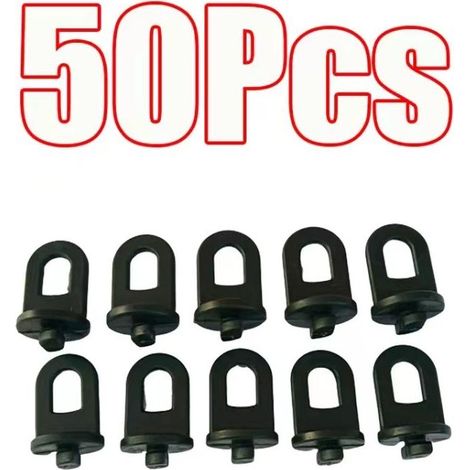 Packung mit 50 Kunststoff-Gewächshausclips (1/5)