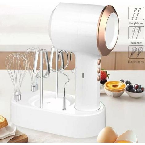 TrAdE Shop Traesio - Sbattitore Impastatrice Multifunzione Elettrico Portatile Ricaricabile Usb Cucina Accessori - (1/5)