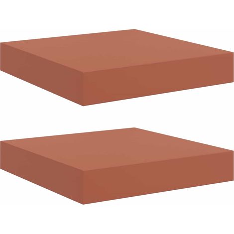 Estante de pared con almacenamiento 2 pcs Rojo 23 x 23,5 x 4 cm vidaXL