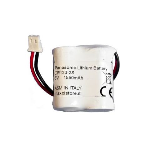 Panasonic batteria 6V 1550mAh compatibile Bentel BW-IRC BW-BAT891 - 2CR123-BEN