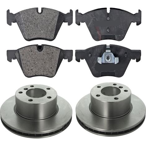 KIT FRENI ANTERIORI compatibile con BMW 3 (E90,E91,E92,E93) - DISCHI + PASTIGLIE OEM: FDB1773,FDB4218 / 17662 , 18593 , 17937 /SOSTITUZIONE DIRETTA/BASSA POLVERE/SILENZIOSO (1/5)