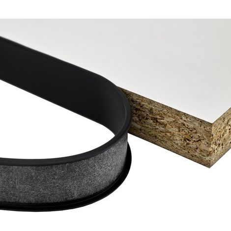 Kantenband – 18 mm x 5 m – Möbelkantenband – Selbstklebend, schwarz (1/5)
