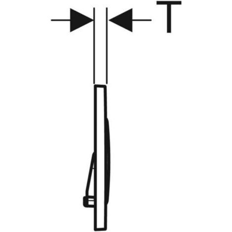 Geberit Sigma20 Betätigungsplatte für Zweimengenspültoiletten, rund, (1/3)