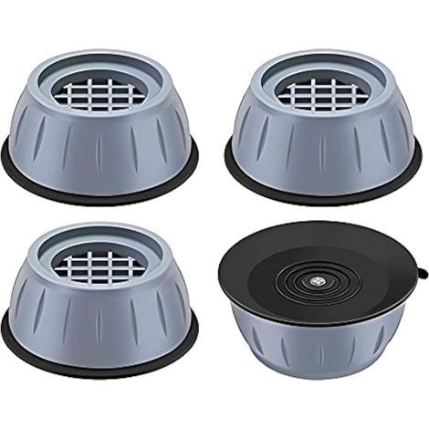 Pièces Tapis Anti Vibration Machine a Laver,Kit Tapis Machine à Laver Anti Vibration Universel,Gray Patin Anti Vibration Linge, (1/4)