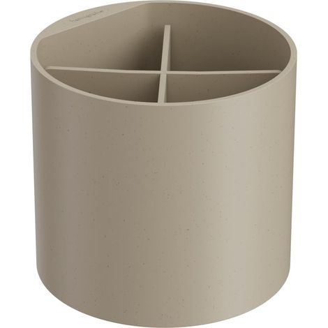 Gobelet à brosse à dents, porte-brosse à dents, accessoire de salle de bain sans perçage, sable (1/5)