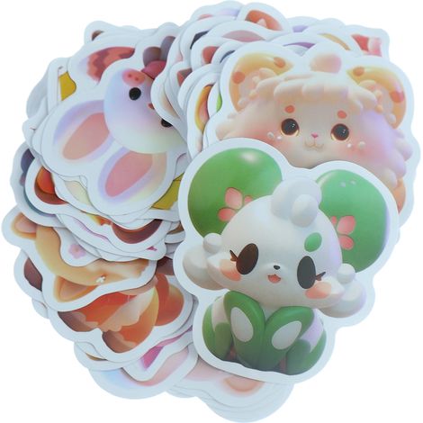 100 Autocollants Animaux,Vinyle,Imperméable,Décoration Chambre,Garçons Filles（Q3 : Nouveaux produits pour le mois d'août） (1/5)