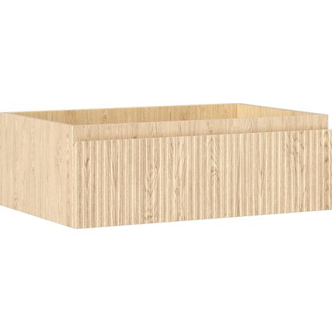 Mexen Rivel Badezimmerschrank für Waschtisch 70 cm, 1 Schublade, gerillt, Eiche - 91A20-07023-1-BF81
