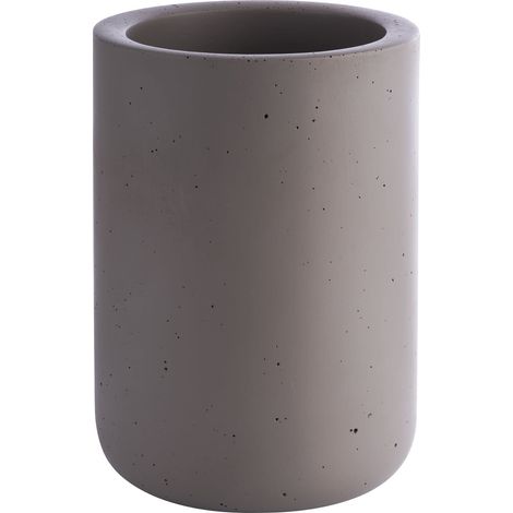 APS Element portabottiglie in Cemento - con Parte Inferiore Che Protegge i mobili - per Bottiglie da 0,7-1,5 Litri - Ø 12/10 cm, Altezza 19 cm, Grigio (1/5)
