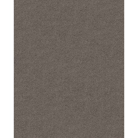 Unicolour wallpaper wall EDEM 85047BR26 wallpaper with tangible texture glittering brown beige brown grey silver 5.33 m2 (57 ft2)