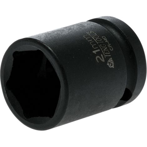 TENG TOOLS 1/2in Drive 6-Point Impact Socket 21 mm Chrome Molybdenum (1/2)