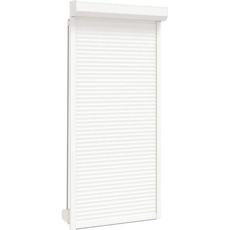 Rollladen Weiß 100 x 210 cm Aluminium und Polyurethan vidaXL