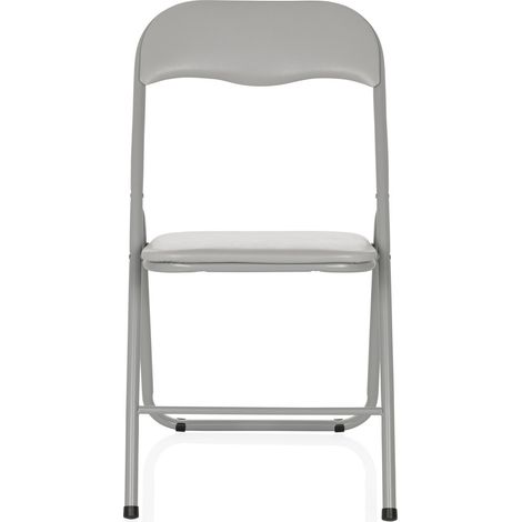 [NEUWERTIG] B-Ware Hjh Office Tudela Basic Pvc Grau Konferenzstuhl Besucherstuhl Klappstuhl