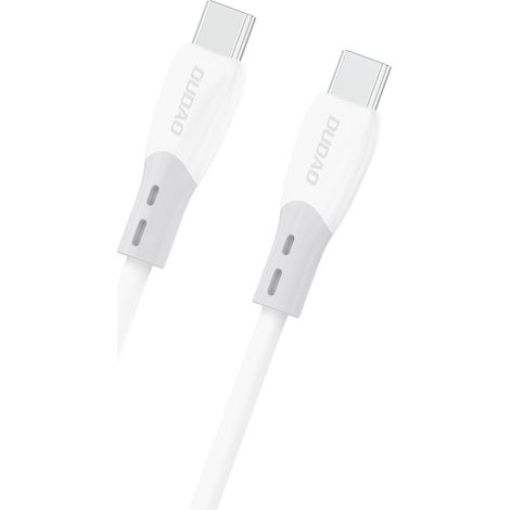 Cable USB-C L25SC trenzado de silicona de 60 W y 2 m - Blanco (1/4)