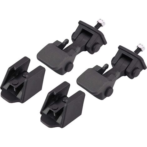 Staffe di chiusura del cofano nere, coppia di chiusure di sicurezza del cofano anteriore e staffe di chiusura per TJ 97-06